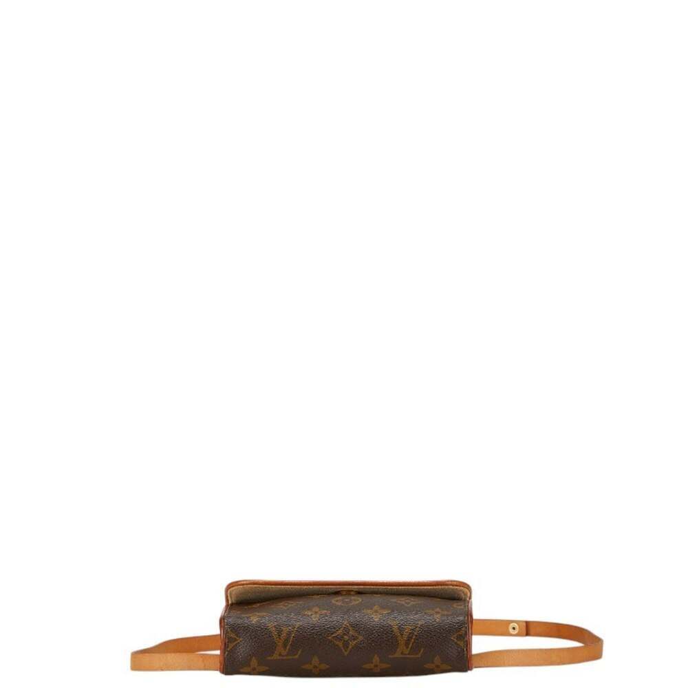 LOUIS VUITTON Brown Monogram Leather Pochette Hobo Bag - Picture 3 of 8